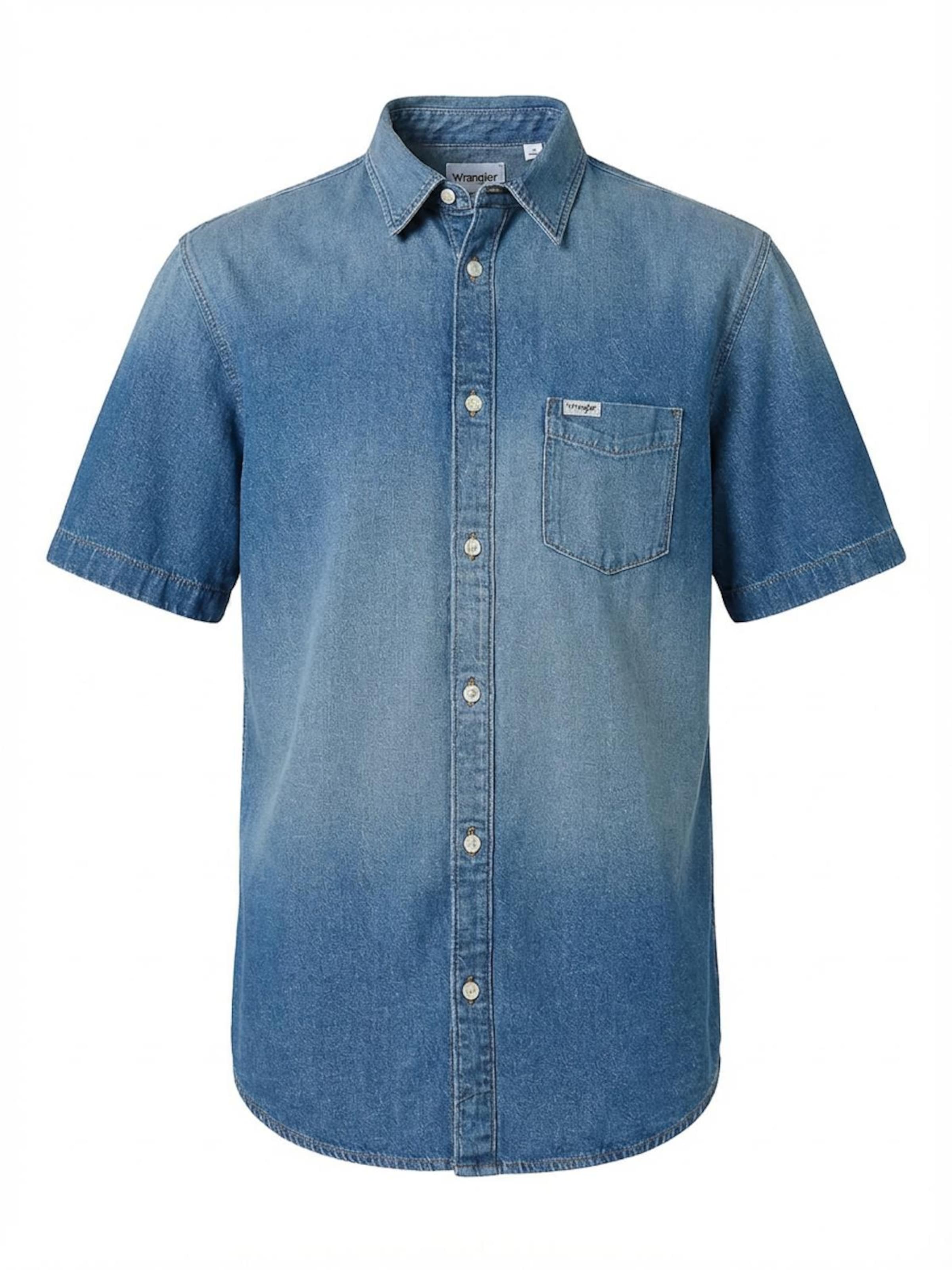 

WRANGLER Футболка '1 PKT SHIRT' в синем цвете