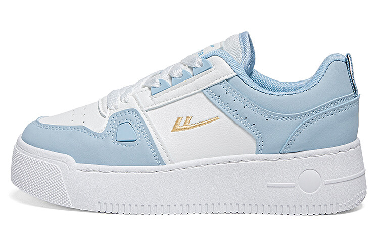 

Кроссовки WARRIOR Skateboarding Shoes Unisex Low-top White/Light Blue, белый/голубой