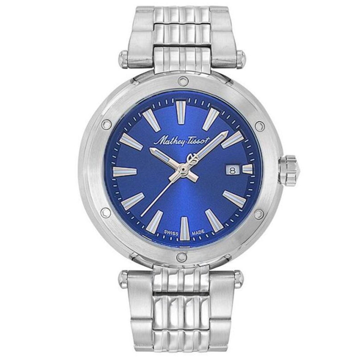 

Мужские часы Mathey Tissot Neptune с синим циферблатом