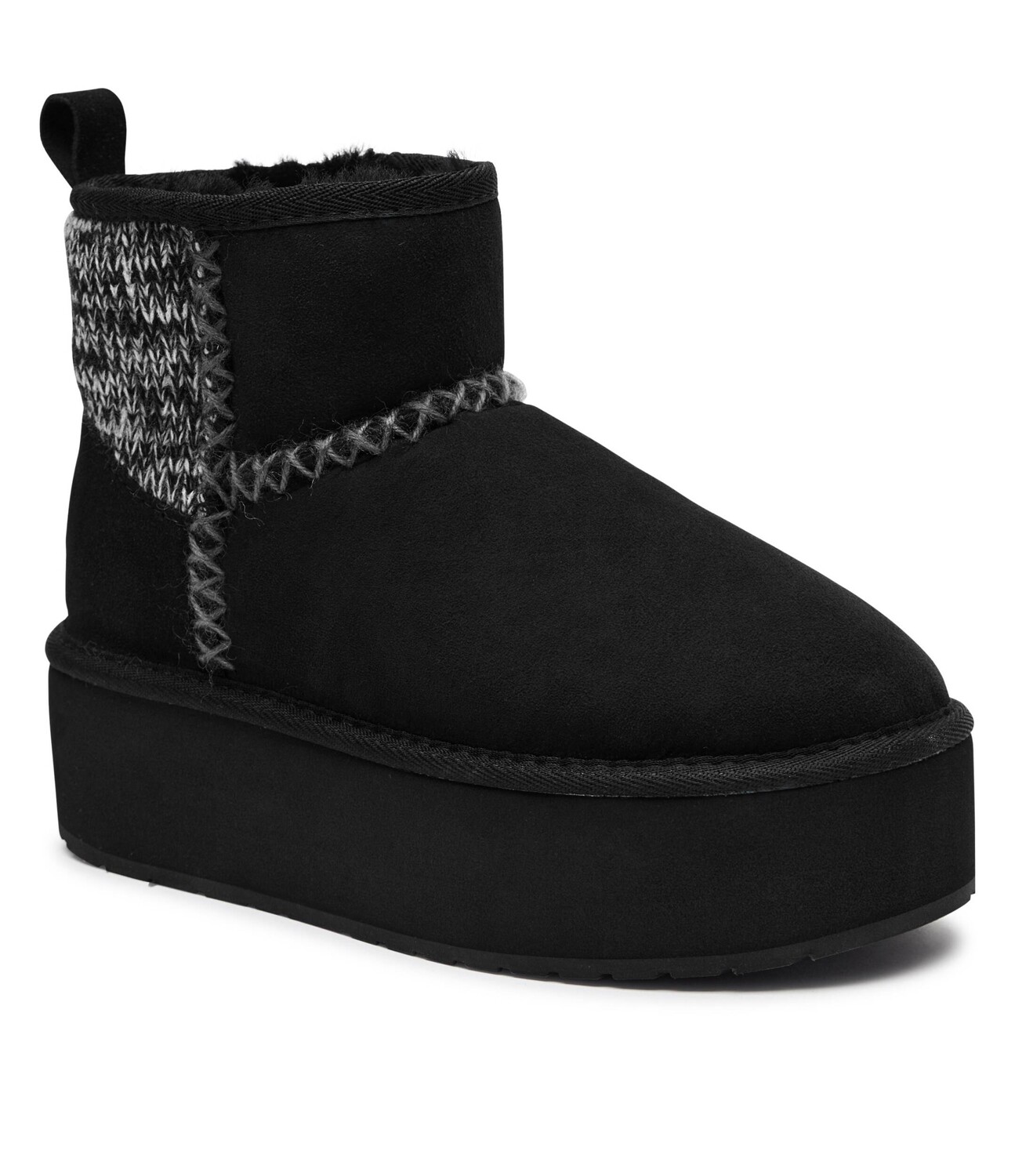 Зимние ботинки EMU Australia Stinger Knit Flatform, черный
