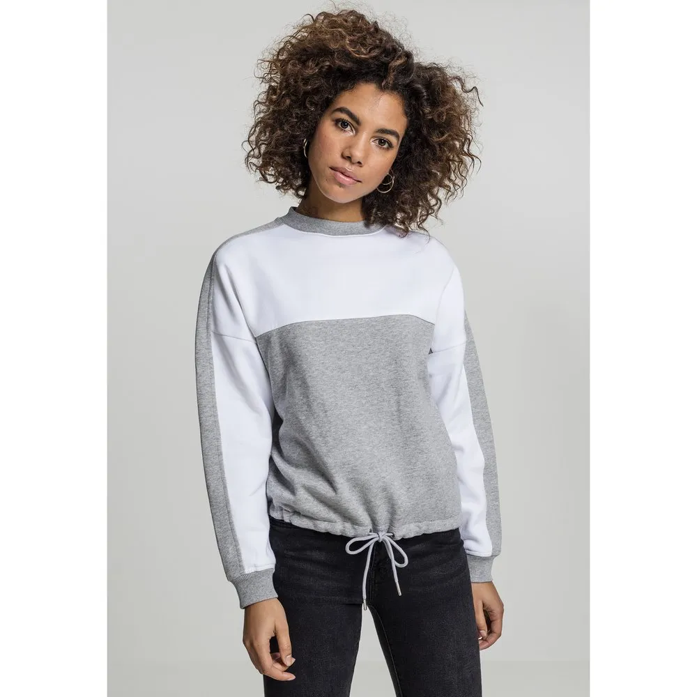 

Футболка Urban Classics Oversized 2-Tone Stripe Crew, серый