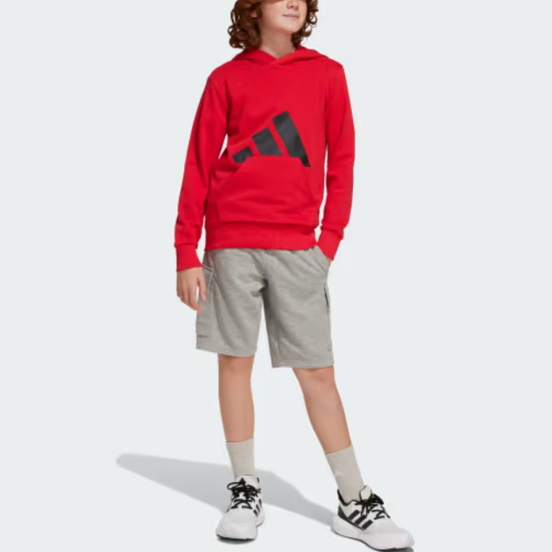 Adidas Свитшот Sportswear Collection ESSENTIALS Pure Gemstone Red/Black Teenagers — фото 3