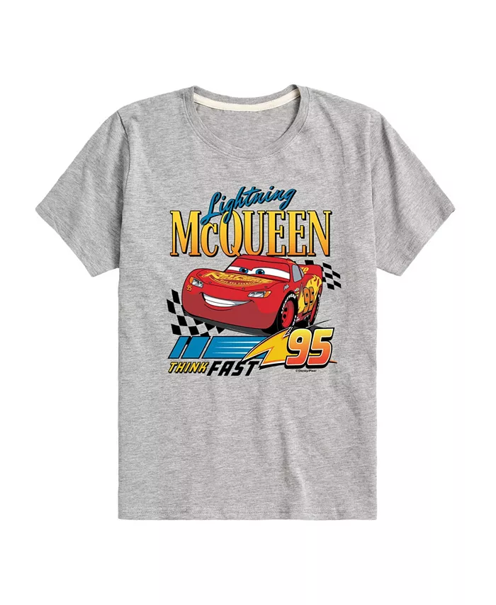 

Футболка с коротким рукавом и принтом Lightning McQueen для мальчиков Cars, серый