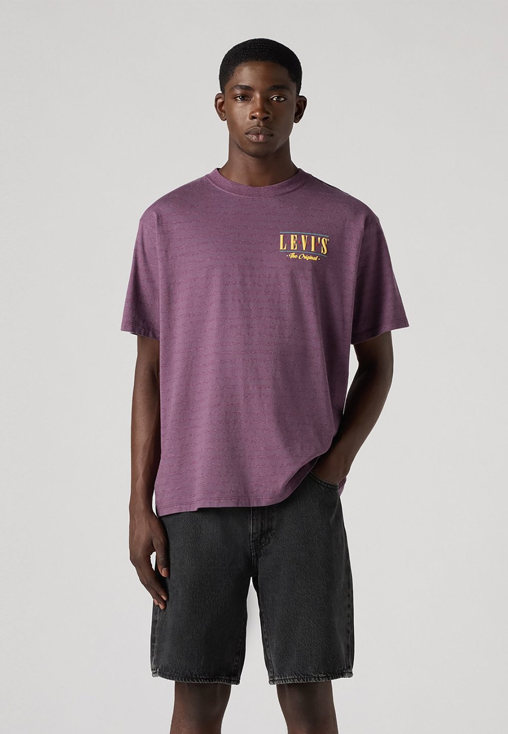 

Футболка с принтом GRAPHIC VINTAGE FIT TEE Levi's, сиреневый