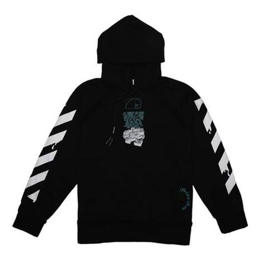 

Толстовка c/o virgil abloh men's black dripping arrows incompiuto Off-White, черный