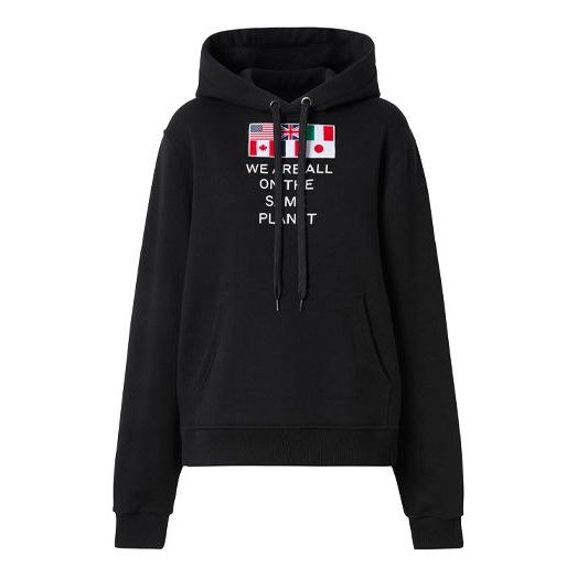 

Свитер hoodie drawstring hoodie black Burberry, черный