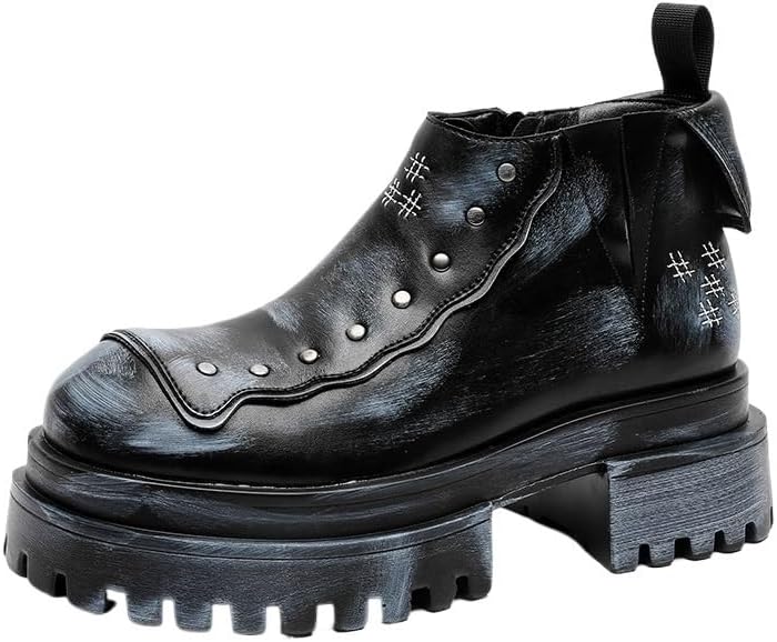 

Мужские ботинки челси, кожаные ботинки в стиле локомотивной милитари, толстая подошва, нескользящая и износостойкая, повседневные, удобные Zestrelax, синий