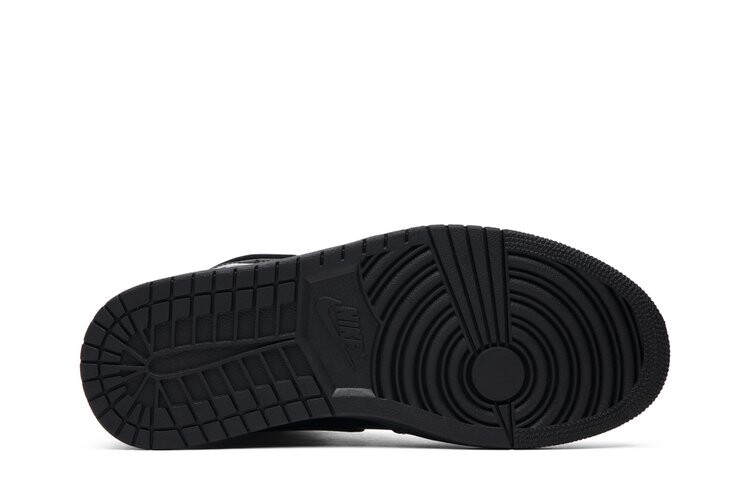 Кроссовки Air Jordan Wmns Air Jordan 1 Mid Patent SE 'Triple Black', черный — фото 4