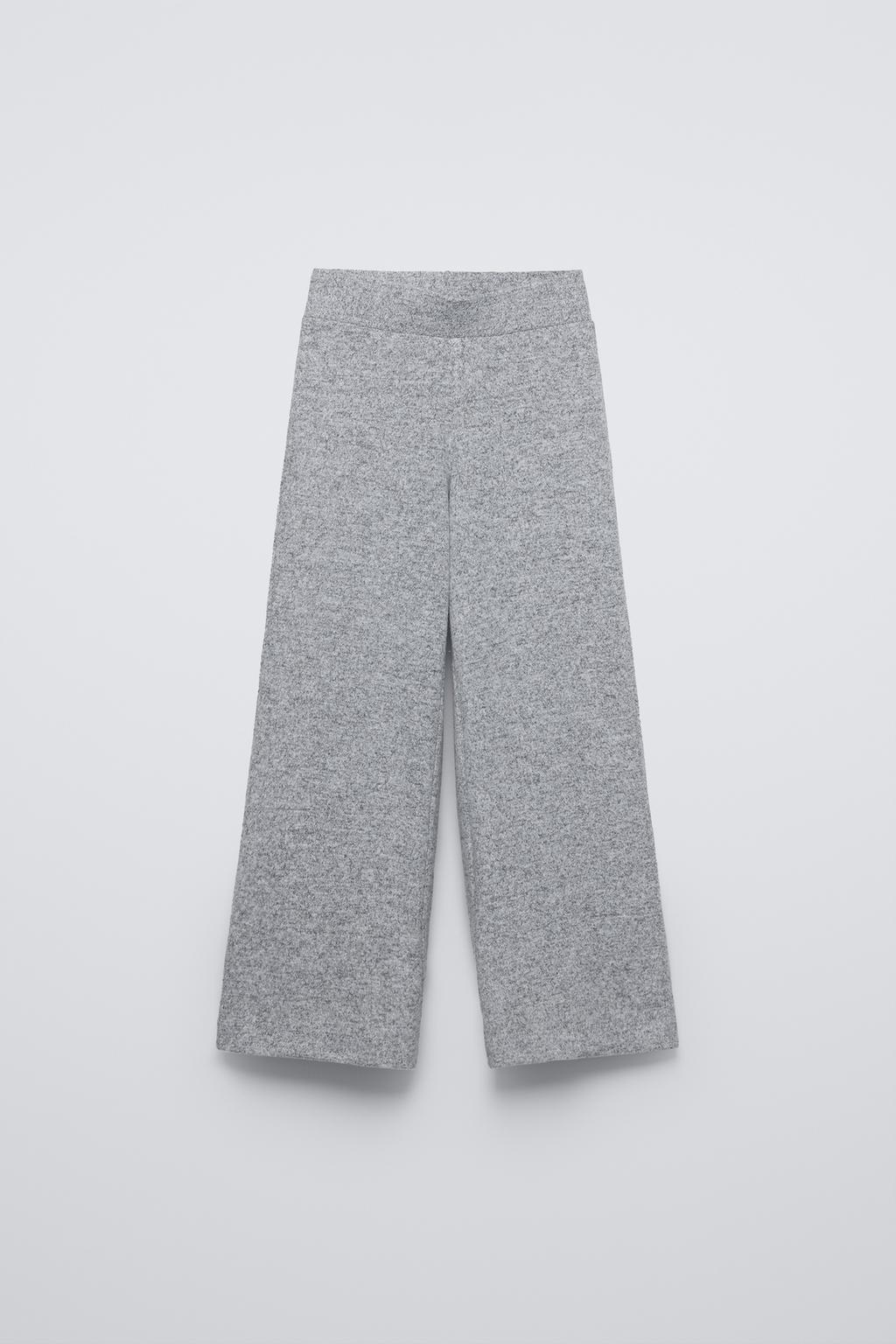 

Мягкие на ощупь брюки-кюлоты ZARA, серый марл