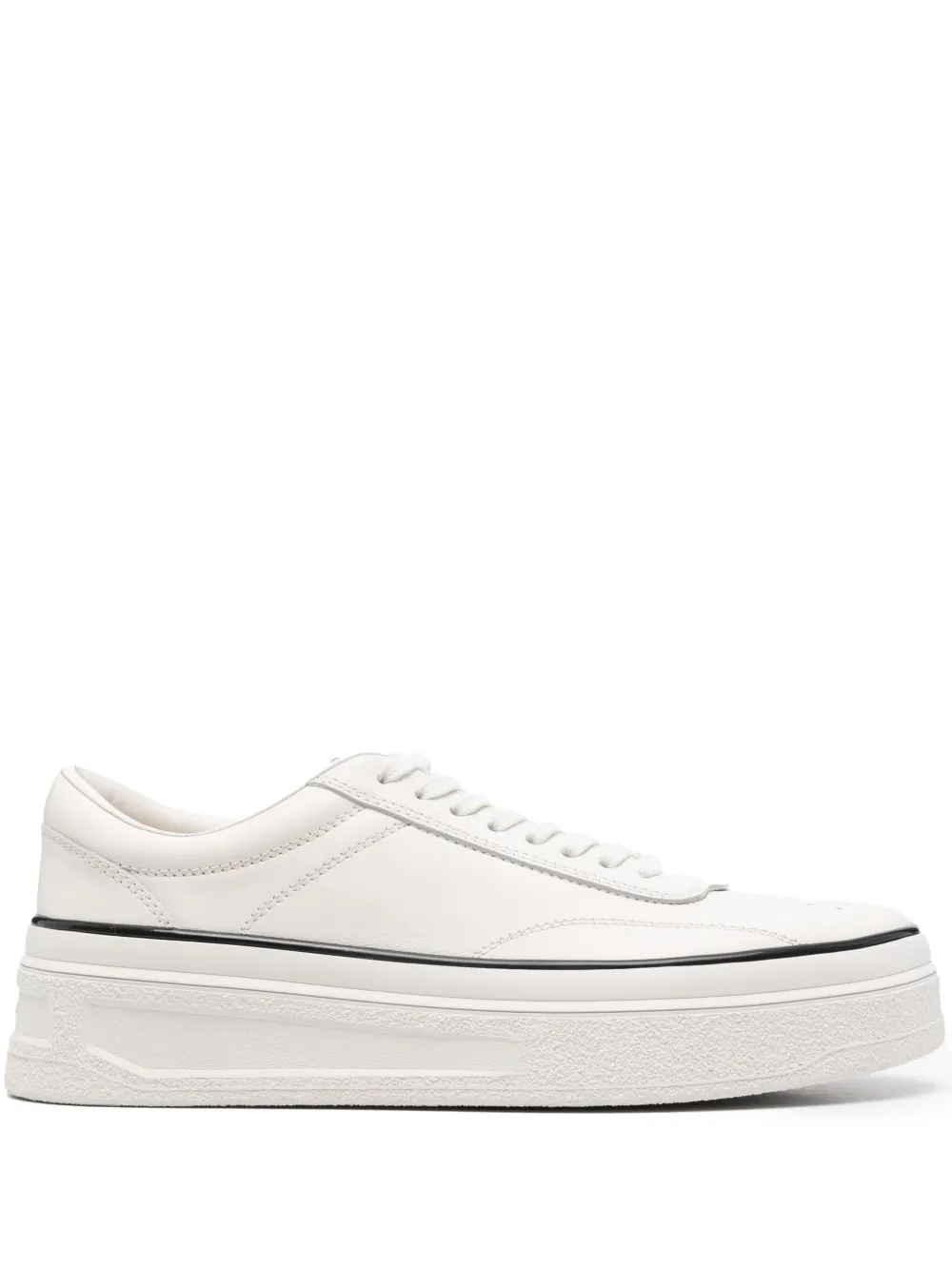 

Кожаные кроссовки JIL SANDER, белый