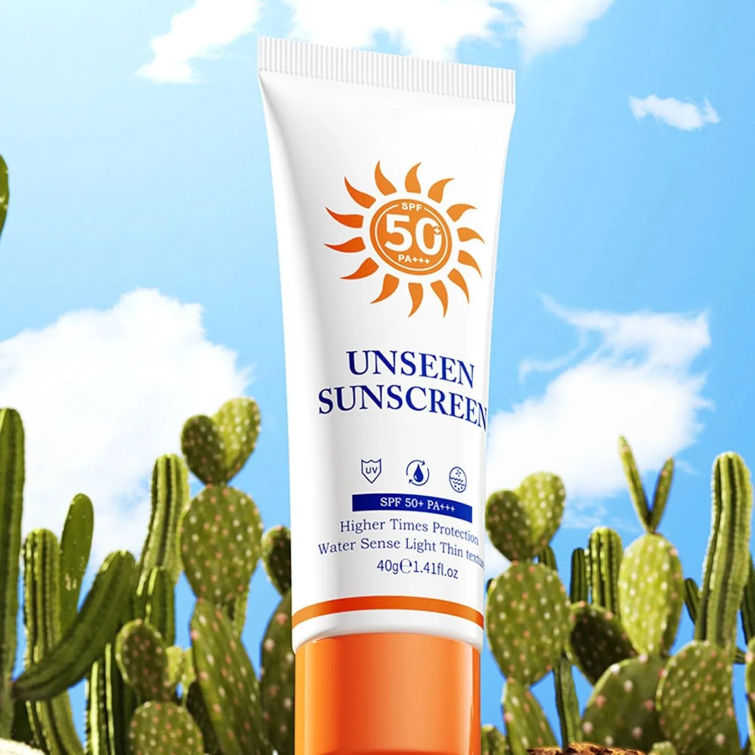 Солнцезащитный стик для лица и тела SPF50+ PA++++ 40g желтый — фото 2