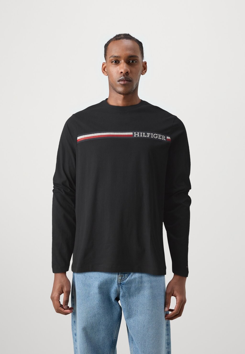 

Топ с длинными рукавами CHEST STRIPE TEE Tommy Hilfiger, черный