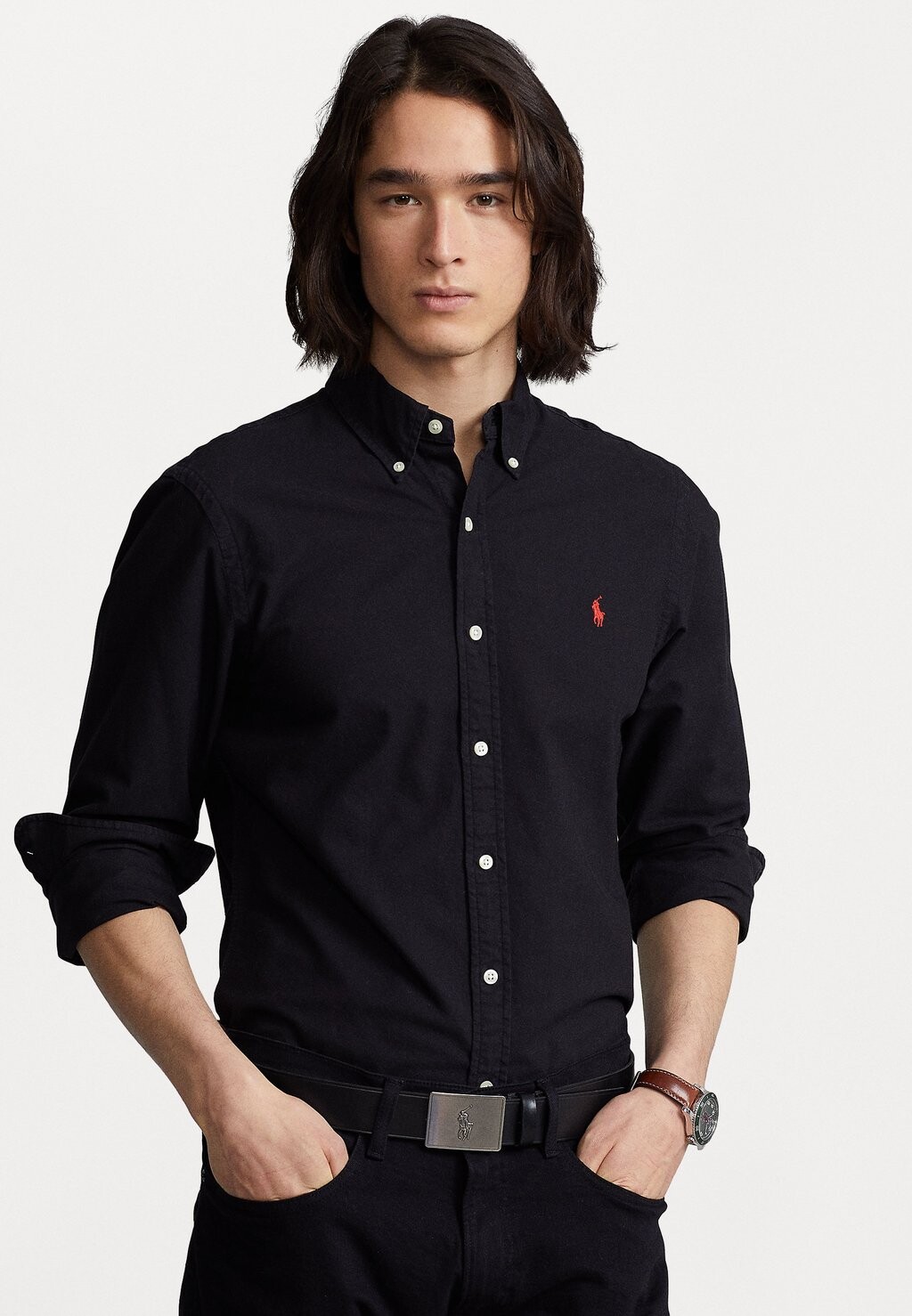 

Рубашка SLIM FIT OXFORD SHIRT Polo Ralph Lauren, черный