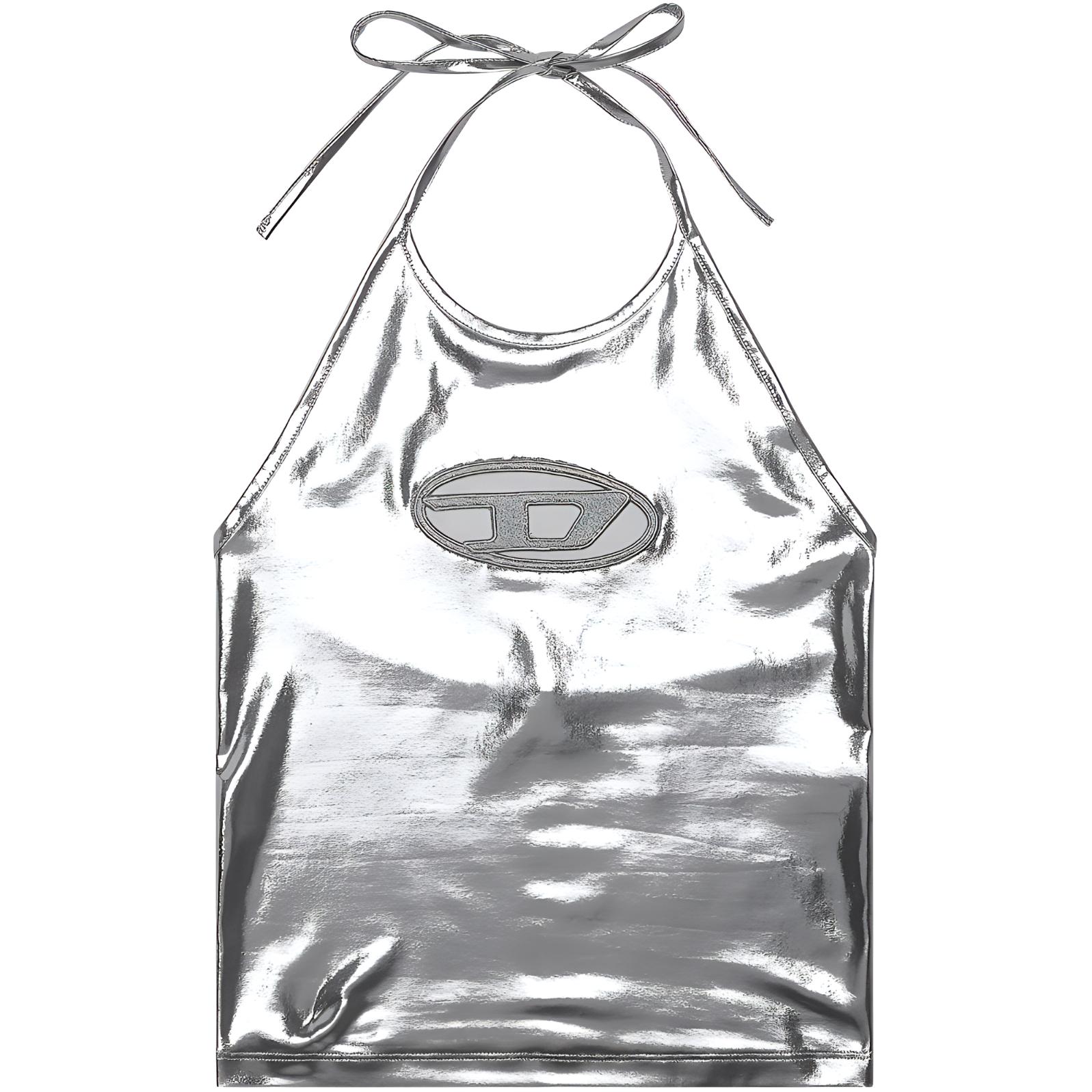 

Майка T-Salila-Od с воротником халтер DIESEL, Silver