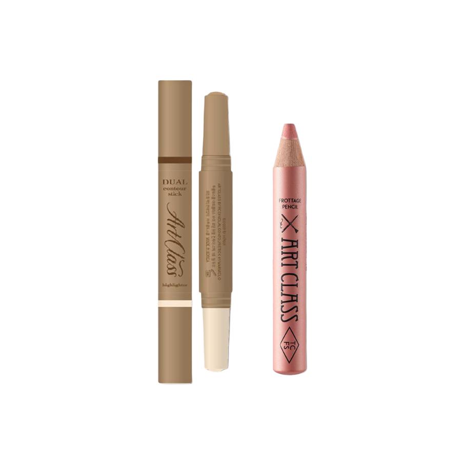 

Двусторонний контурный стик Too Cool For School с кистью из полыни набор для макияжа натуральный контуринг