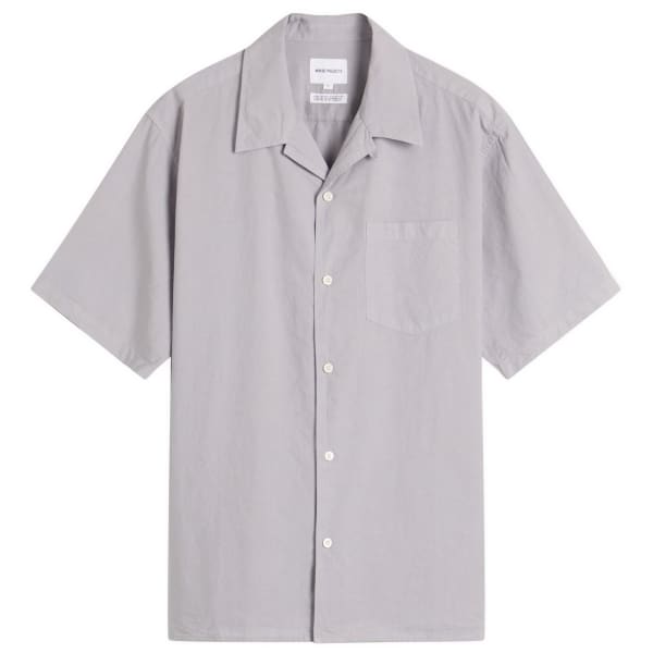 

Рубашка из хлопка и тенселя Карстена Norse Projects, фиолетовый