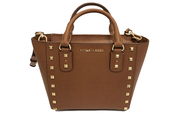 

Сумка кроссбоди Sandrine Leather Commute коричневая MICHAEL KORS