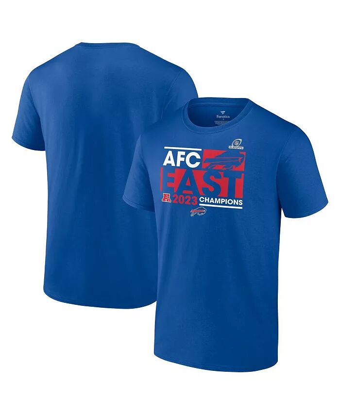 

Мужская футболка Royal Buffalo Bills 2023 AFC East Division Champions Conquer Fanatics