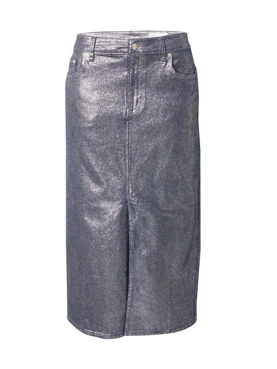 

Юбка миди GAP Skirt, серебряный