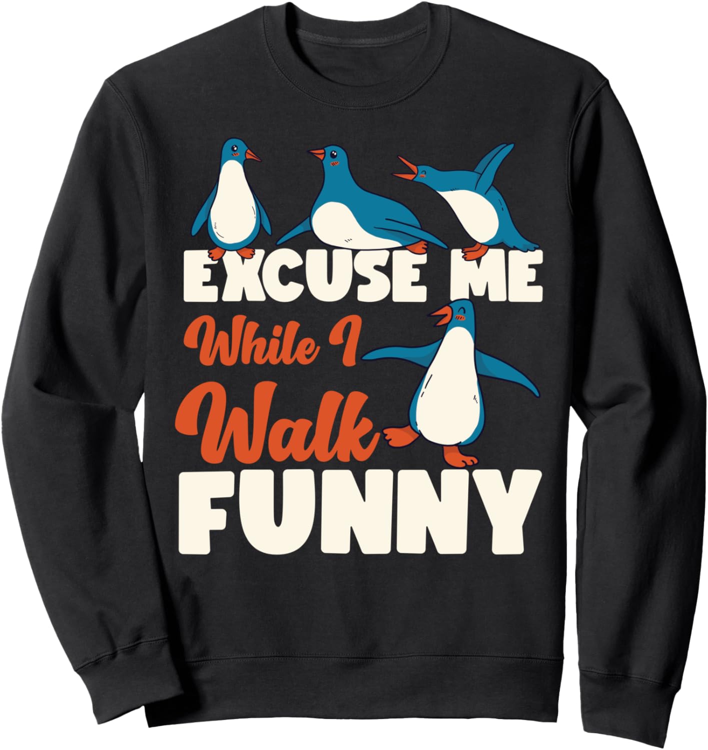 

Забавная толстовка с надписью Пингвин: Извините, пока я иду Penguin Animal Winter Designs For Kids, черный
