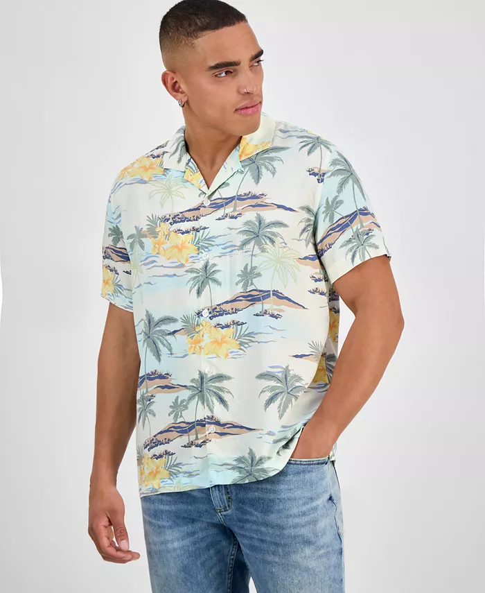 

Мужская рубашка Laird Tropical Sun + Stone, белый