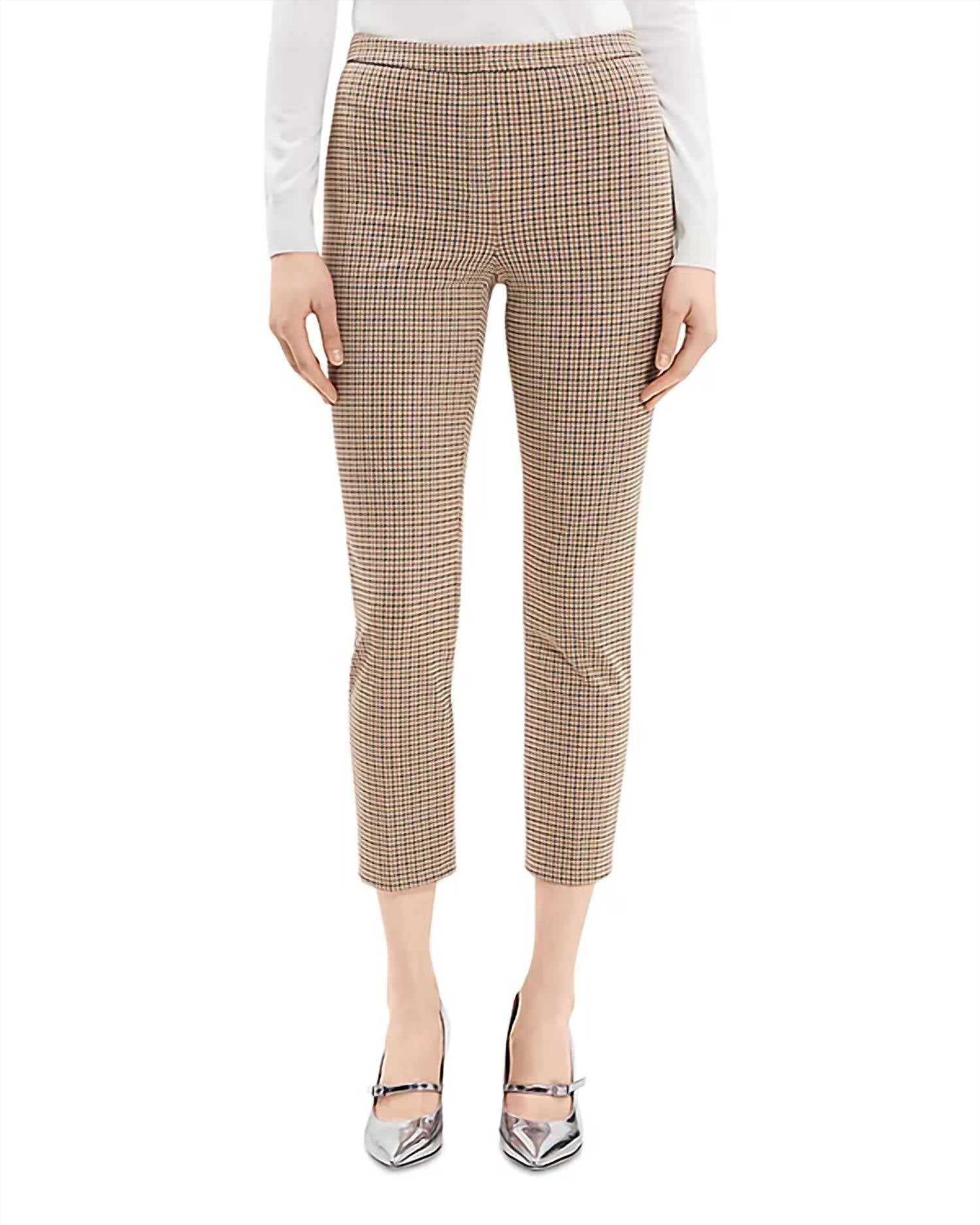 

Брюки женские Theory, цвет houndstooth multi
