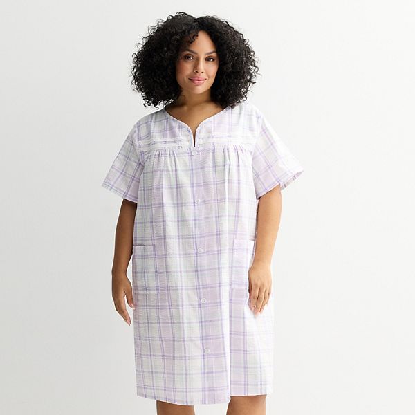 

Халат для сна из тканого материала больших размеров Croft & Barrow, Spring Plaid