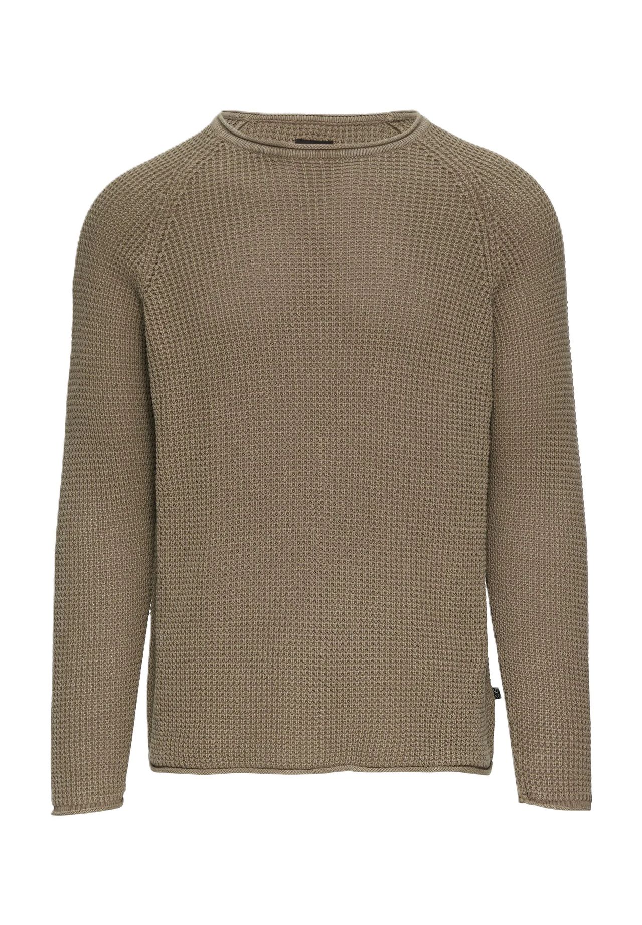 

Вязаный хлопковый свитер мужской QS, цвет 8526 Brown