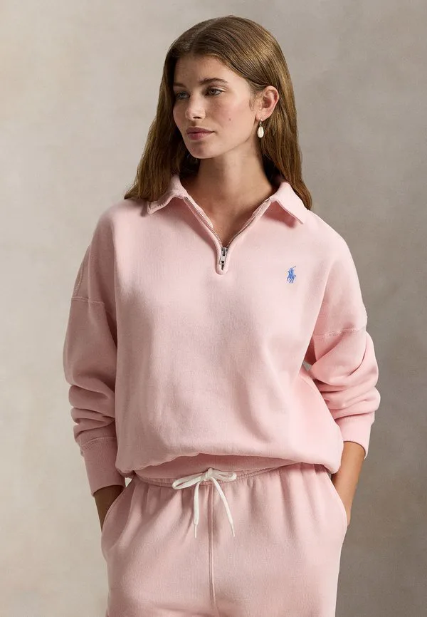 

Флисовая толстовка с застежкой-молнией до середины груди Polo Ralph Lauren, Pink Sand, Розовый, Флисовая толстовка с застежкой-молнией до середины груди Polo Ralph Lauren, Pink Sand