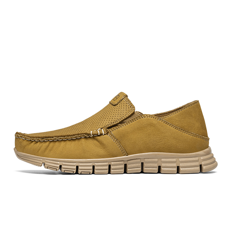 

Мужская повседневная обувь с низким верхом Mulinsen, Yellow Brown[Leather Shoe Size: Size 40 In This Model = Sports Shoe Size 41]