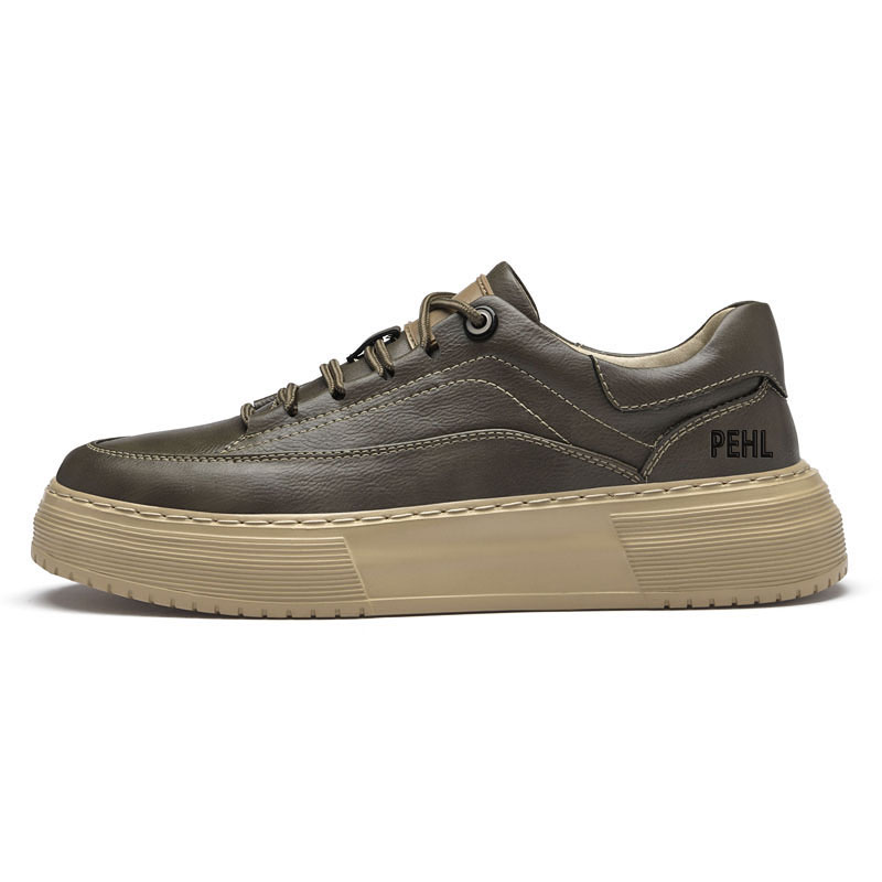 

PEHL Мужские низкие скейтерские кеды цвета хаки, цвет Khaki