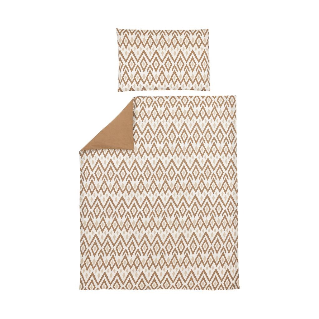 

Meyco Ikat Пододеяльник песочный/тоффи 120 х 150
