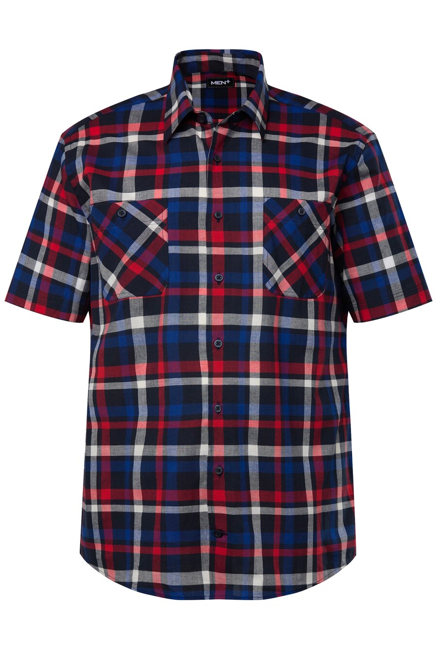 

Клетчатая рубашка Men Plus Comfort fit Button Up Shirt, черный