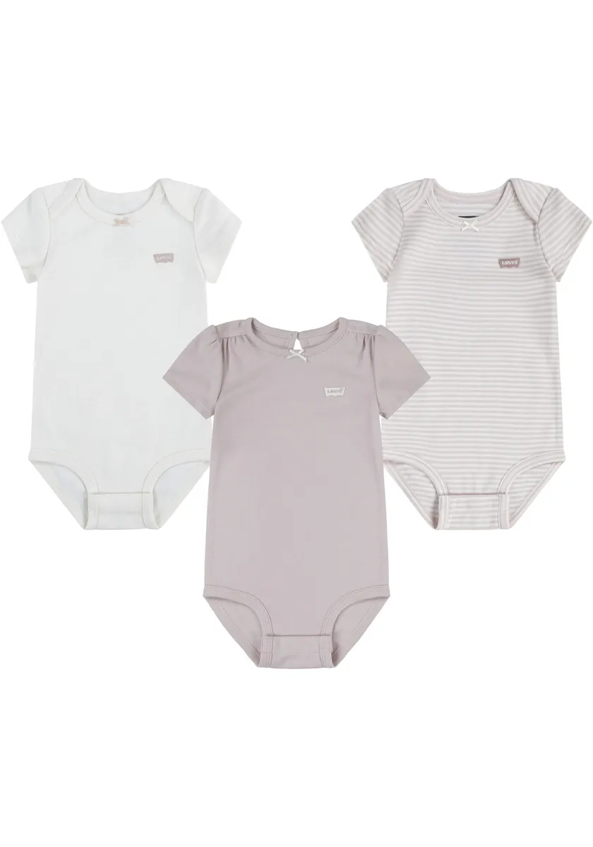 

Подарочный набор Levi's Kids для новорожденных "LVG 3PK BOW BODYSUIT SET", для девочек, цвет Peach Skin