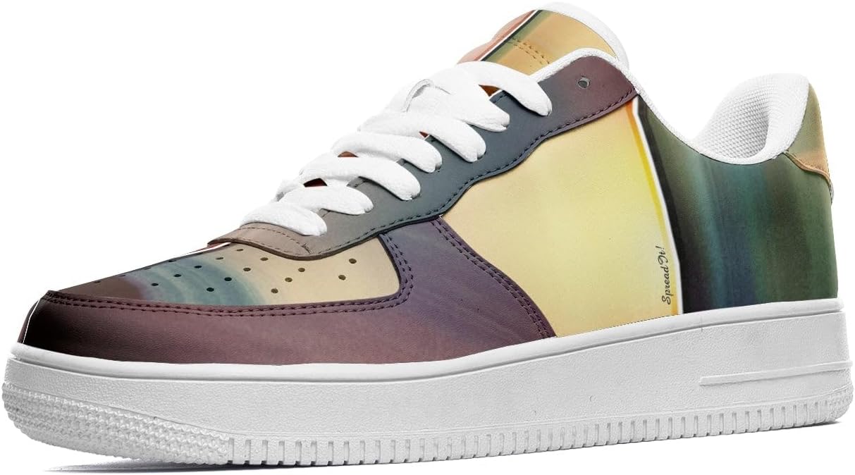 

Унисекс низкие кожаные кроссовки Generic, Unisex Low Top Leather Sneakers