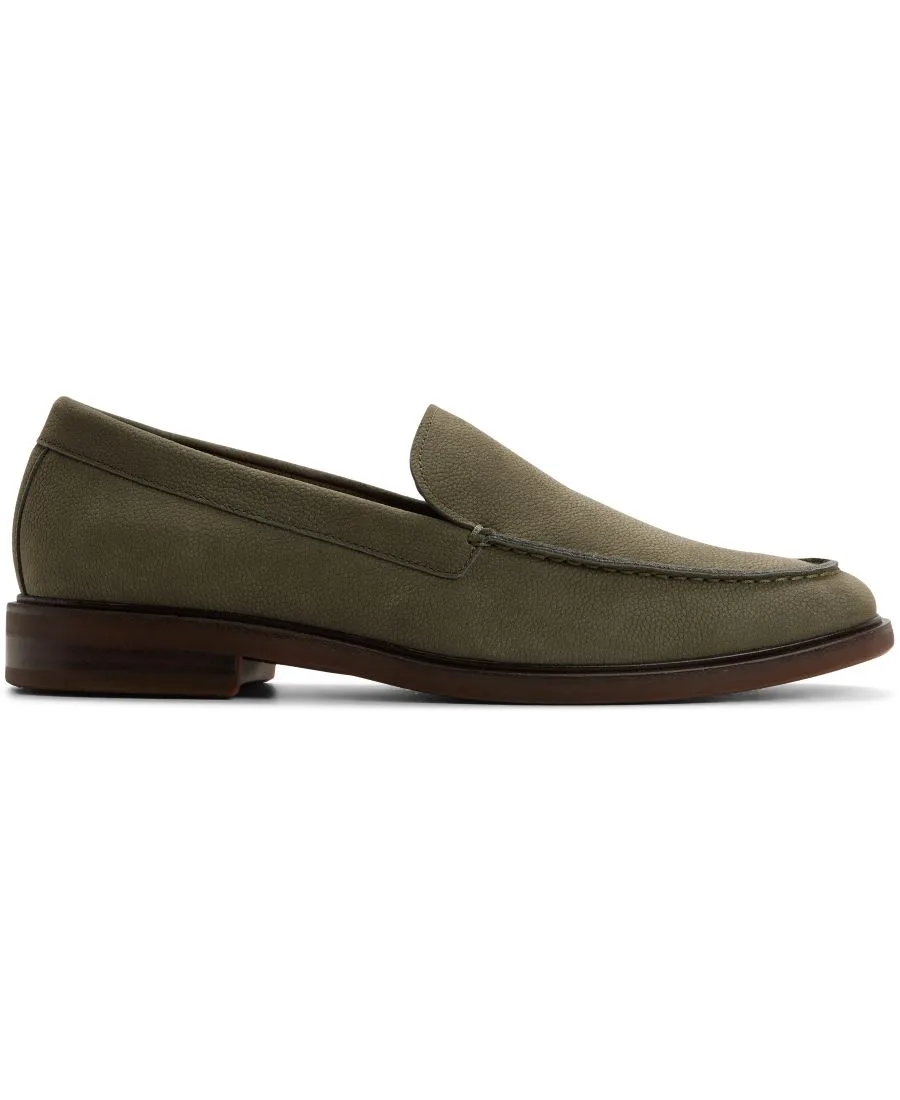 Мужские кожаные лоферы Alfonso без шнурков ALDO, оливковый — фото 2