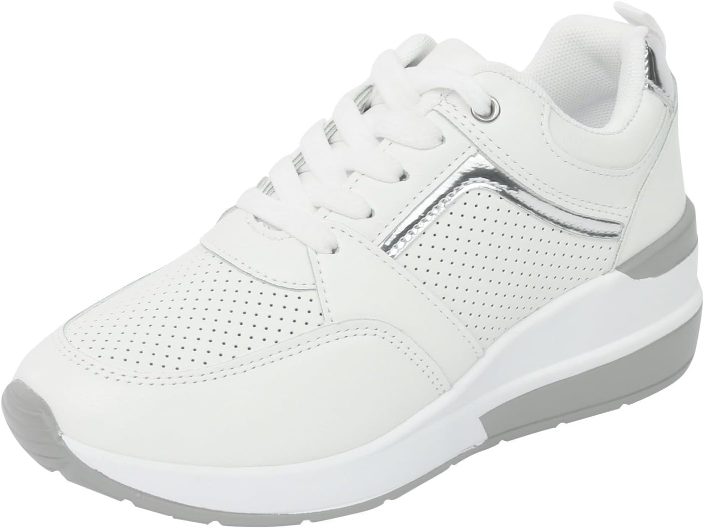 

Ортопедические теннисные кроссовки для женщин с поддержкой свода стопы, спортивные ортопедические кроссовки при подошвенном фасците, с нулевым перепадом, амортизирующие, для работы и тенниса, дышащие, без шнурков Kubbon, белый