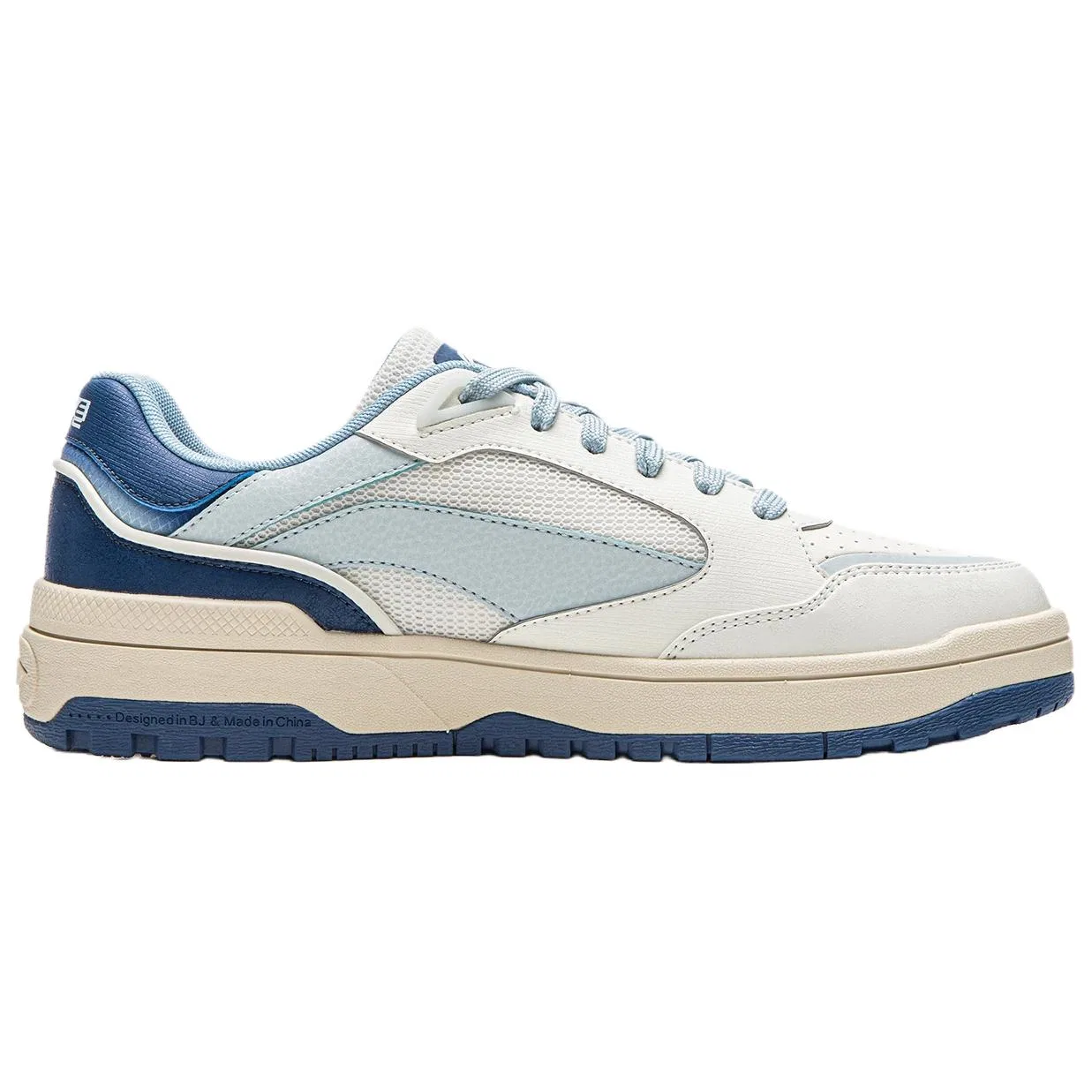 Кроссовки скейтбордические Li-Ning Wave LITE бежево-синие — фото 3