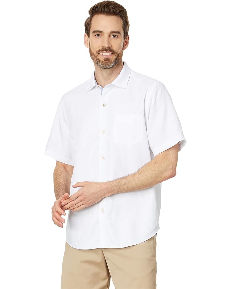 

Рубашка Tommy Bahama Coconut Point Keep It Frondly, белый