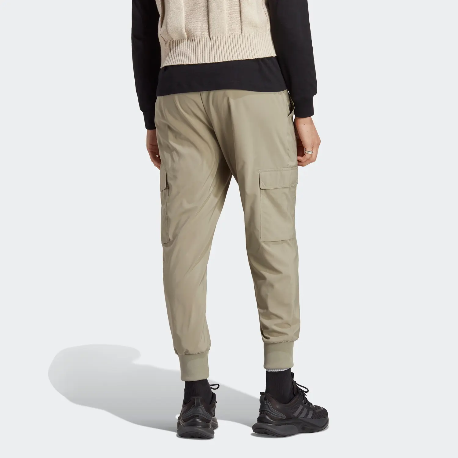Основные вязаные спортивные штаны мужские Pebble Silver Gray Adidas — фото 4