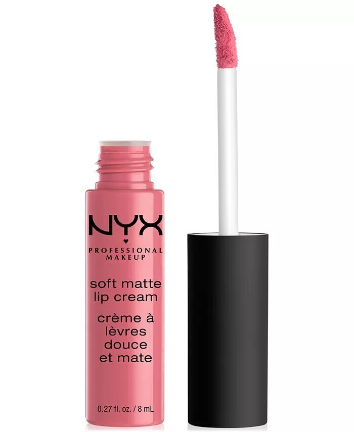 Мягкий матовый крем для губ Nyx Professional Makeup, цвет Cannes (matte muted mauve) — фото 4