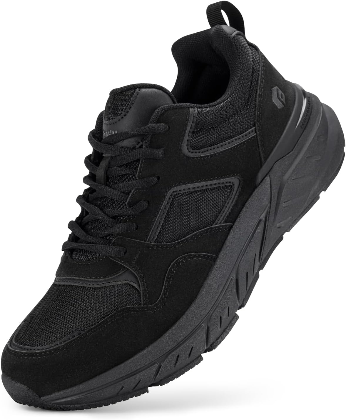 

Мужские кроссовки FitVille Extra Wide Walking Shoes с широкой колодкой, поддержкой свода стопы и облегчением боли в пятках при плоскостопии - Rebound NEO V2, черный