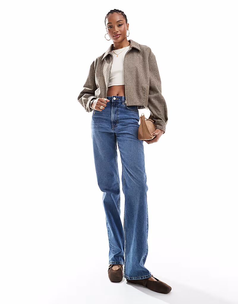 

Джинсы прямого кроя ASOS DESIGN Tall Comfort темно-синего цвета ASOS Tall