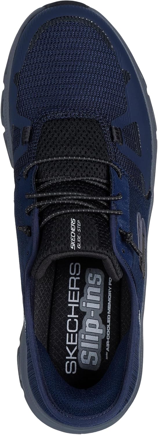 Мужские кроссовки Skechers Glide-Step Pro без шнурков, синий/угольный/темно-синий — фото 3