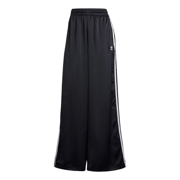

Брюки adicolor satin wide leg спортивные брюки азиатские размеры Adidas, черный