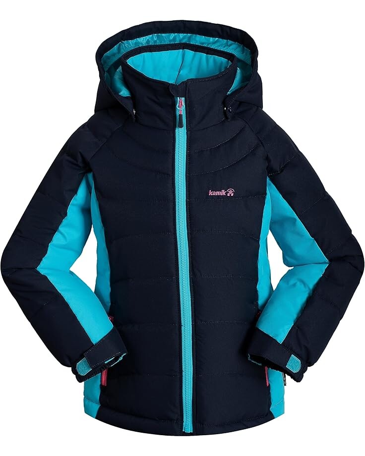 

Куртка Kamik Kids Aayla Synthetic Down Jacket, цвет Midnight/Cyan