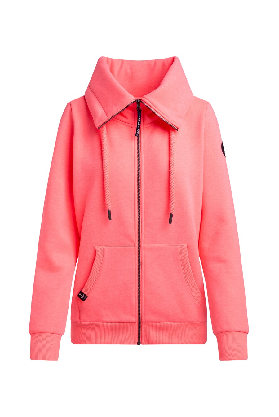 

Толстовка с капюшоном на молнии Soccx, неоново-розовый