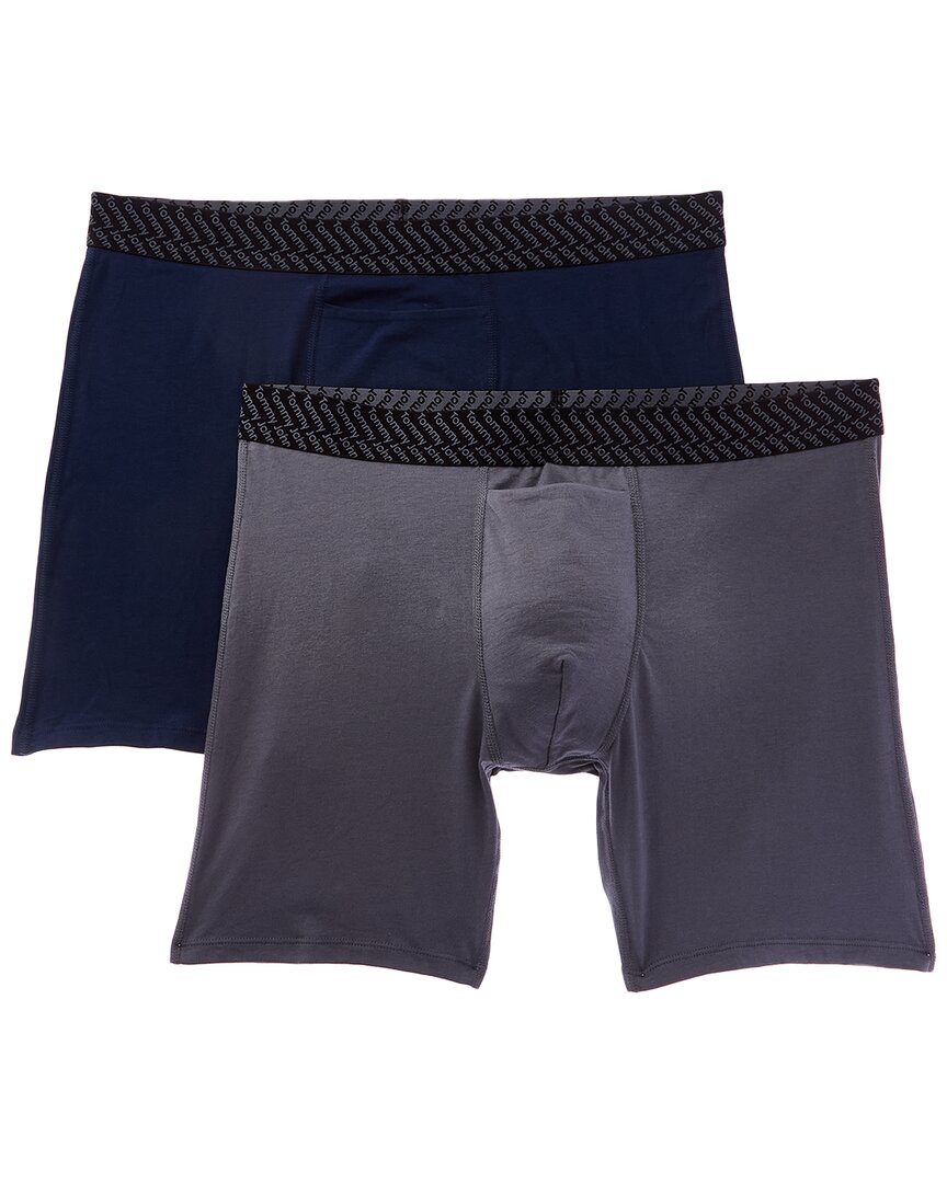 

Трусы-боксеры Tommy John 2pk Cotton Basics, синий