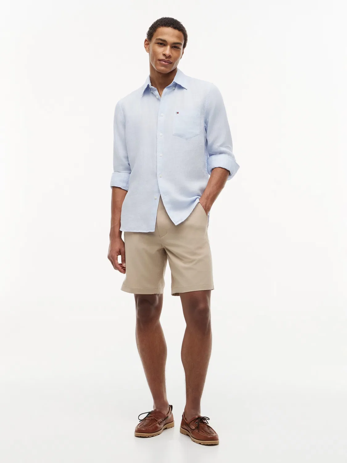 Классические брюки-чиносы 'DOVER' Tommy Hilfiger, Beige — фото 4