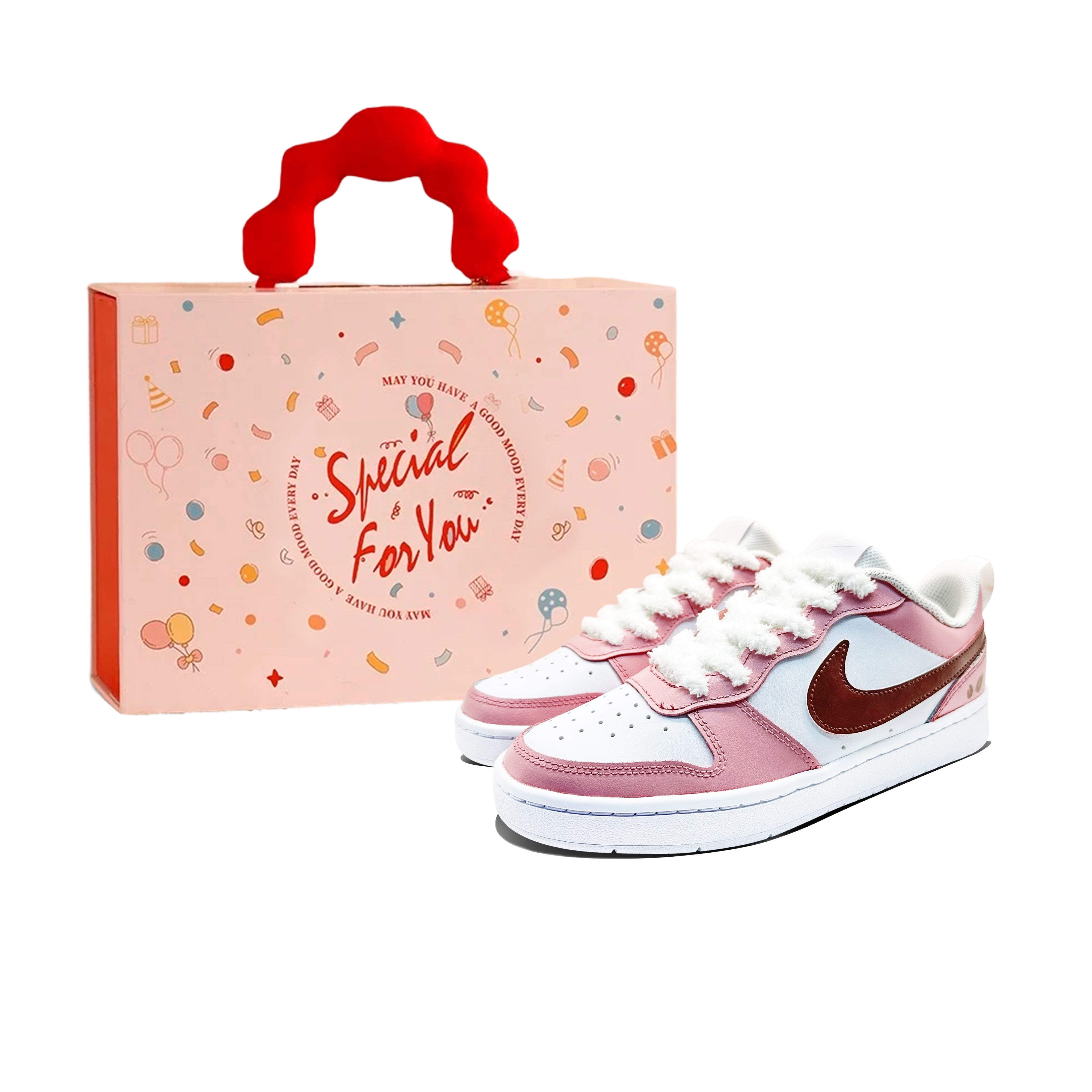 

Детские кроссовки для скейтбординга Court Borough Coffee Box для подростков Nike, розовый
